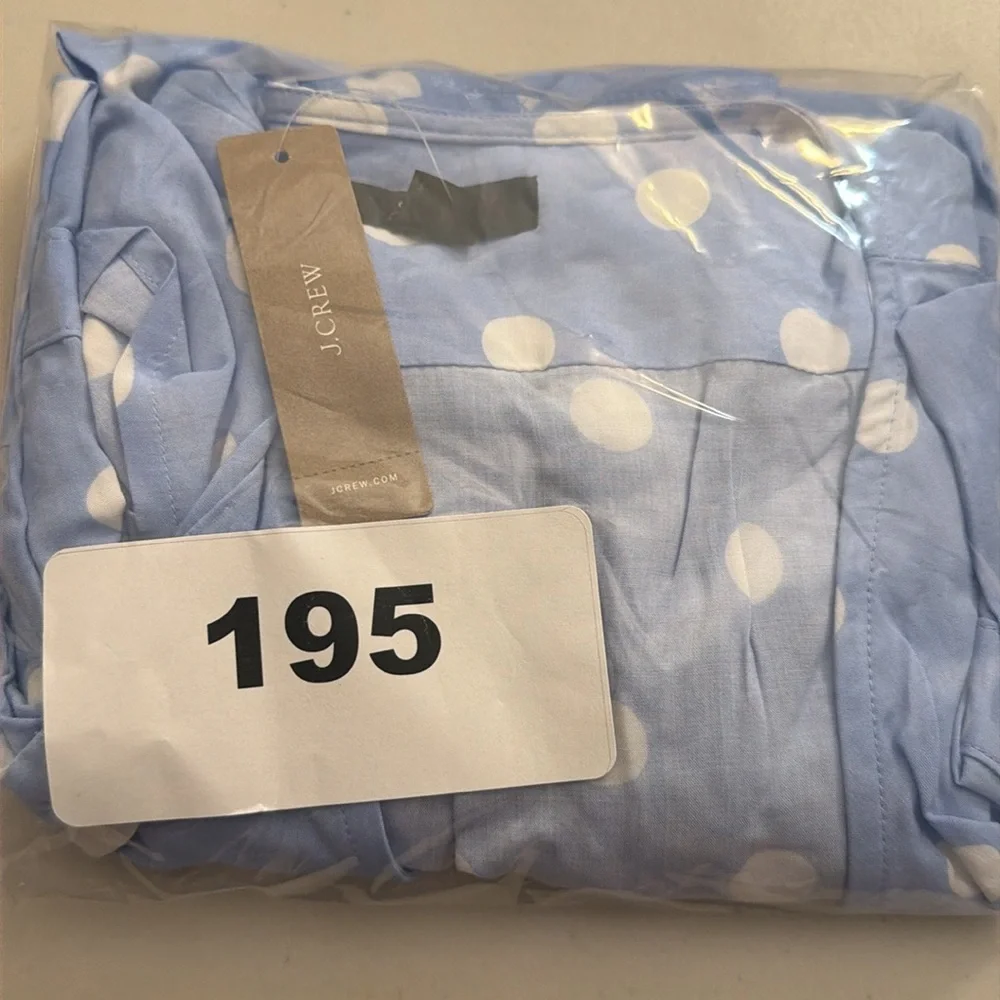 Blue‎ Polka Dot Wrap Midi Dress Open Back XXS Fits XS
